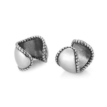 Imagem de HZMAN Brincos de orelha para homens e mulheres, retrô, de aço inoxidável, leve, sem piercing, clipe para cartilagem, joia de presente