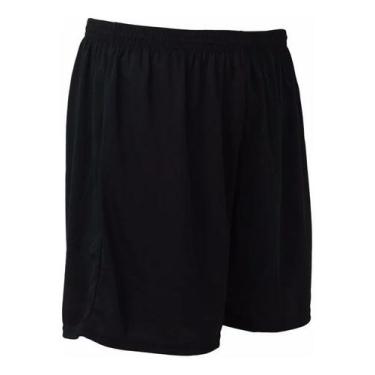 Imagem de Bermuda masculina calção liso nature, Preto, GG