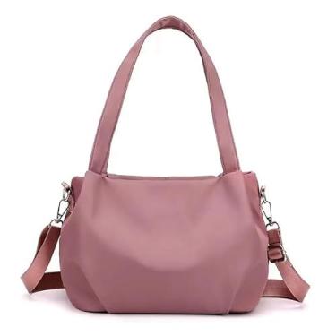 Imagem de EFDNK-HB Bolsa casual leve e versátil - Bolsa tiracolo de nylon à prova d'água com vários bolsos para mulheres diariamente, Magenta, One Size
