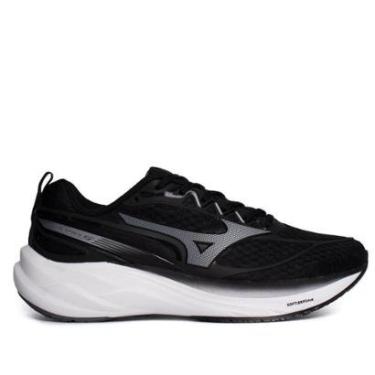 Imagem de Tênis Masculino Mizuno Space 5 Respirável Preto/Branco-Masculino