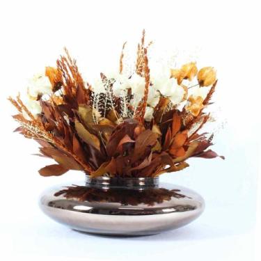 Imagem de Terrário Lumine I Flores Desidratadas Terracota - Pense Flores