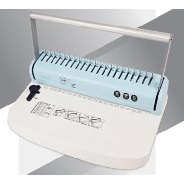 Imagem de Binditek Máquina de encadernação, 19 furos, 145 folhas, máquina de encadernação de pente com kit de encadernação — Inclui 50 peças de espinhos de pente de 1/5.1 cm, 50 peças de capas de PVC e 50 peças