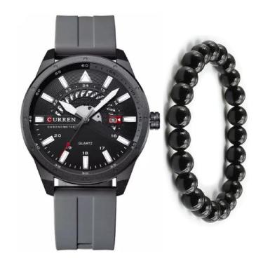 Imagem de Relógio Analógico Masculino Curren Luxo Esportivo + Pulseira