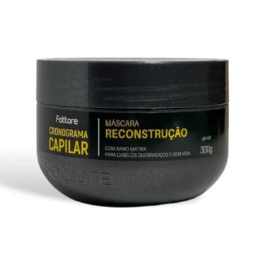 Imagem de Máscara Reconstrução Cronograma Capilar Fattore 300g Reposição de Massa Reconstrução Profunda Tecnologia Nano Matrix Lisina Bioativa pH 4.0 Para Cabelos Quebradiços Danificados por Química e Calor