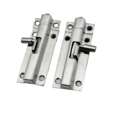 Imagem de Parafuso de trava redondo deslizante trava aberta vaso sanitário engrossado pino de porta estilo antigo HFY42-100-L ou mais tipo diferencial 1 peça (pullthewiretotheleft)