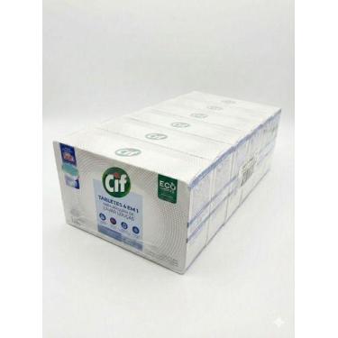 Imagem de Kit 6 Caixas De Detergente Tabletes 4 Em 1 364g Lava Louças - CIF