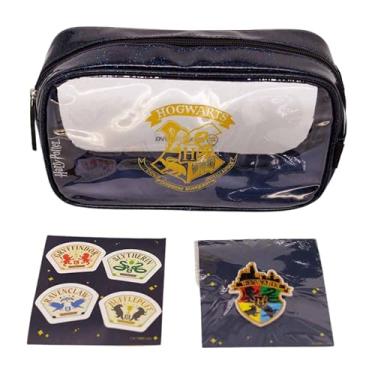 Imagem de Zonacriativa - Necessaire com adesivos Harry Potter Warner | Bolsa de plástico para organização e adesivos para personalizar | Ideal para Hogwarts e bruxos