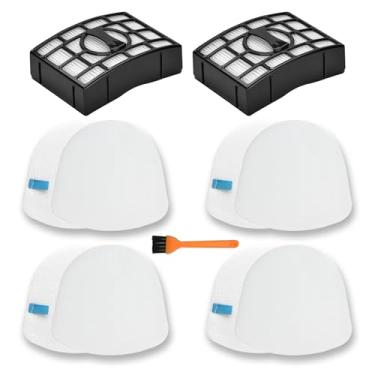 Imagem de Filtro de substituição compatível para aspiradores verticais Shark CU530, UV650, UV725, ZU560–ZU572, ZD400–ZD201 (números de peça: XFFK560, XHEPA560, XFFKZD400, XHFZD400)