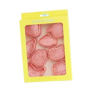 Imagem de Conjunto De Cortadores De Biscoito Kawaii Anime Hello Kitty Kuromi Mel