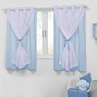 Imagem de Cortina Pequena Infantil 2,00X1,70 Bebê Menino Oferta Teen - Casa Impé