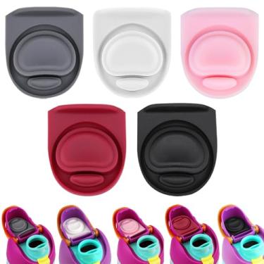 Imagem de ZUGHXMS 5 peças de rolha de substituição de vedação de borracha compatível com Owala FreeSip, junta superior de tampa de silicone para Owalla 16/24/25/32/1,134 g, peças de plugue reutilizáveis para