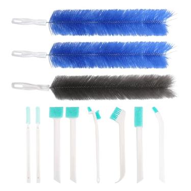 Imagem de Conjunto de escovas de limpeza de ventilador, escova de limpeza de ventilador espanador de teia de aranha, limpador de poeira de teia de aranha dobrável