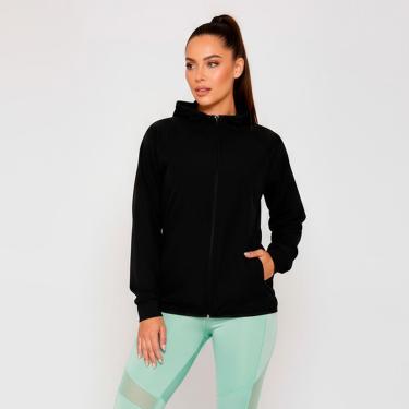 Imagem de Jaqueta Corta Vento Feminina com Capuz e Zíper Invertido Conforto e Proteção Esportiva e Casual-Feminino