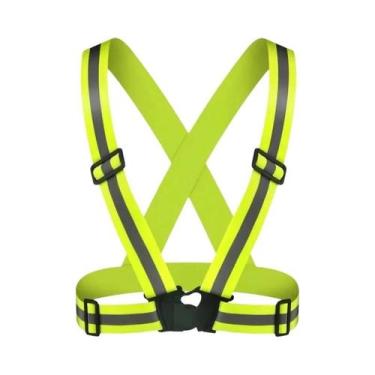 Imagem de Colete De Segurança Refletivo Ajustável, Leve E Impermeável Para Camin