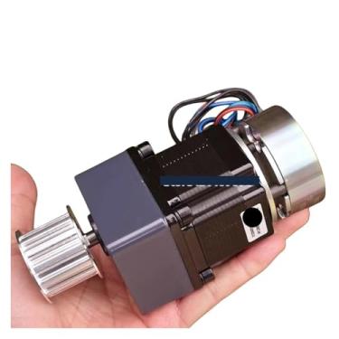 Imagem de Motor de arranque eletrônico bifásico de quatro fios com redução de passo 57 com alto torque de 15 N.m e um ângulo de passo de 0,1 graus com freios