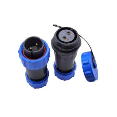 Imagem de SP2110 SP2111 Conector de encaixe impermeável 2 pinos 3 pinos 4 pinos 5 pinos 7 pinos 9 pinos 12 pinos IP68 conector SP21 (2 pinos)