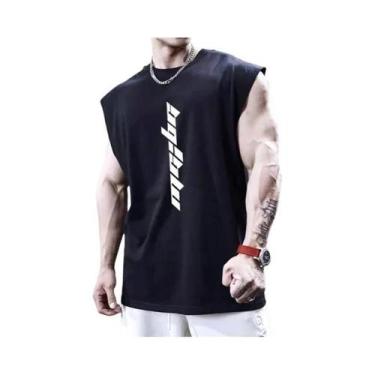 Imagem de Camiseta Sem Mangas Para Treino De Musculação Masculina, Estilo Solto 