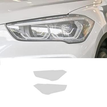 Imagem de Película de farol de carro para BMW X1 F48 2019-2020 Película protetora de farol de carro luz frontal transparente em formato pré-cortado acessórios adesivos