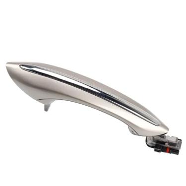 Imagem de Maçaneta de suporte para porta de carro adequada para BMW F02 F10 F06 F07 Carro Exterior Conforto Acesso Maçaneta de porta de substituição sem chave (cinza escuro)