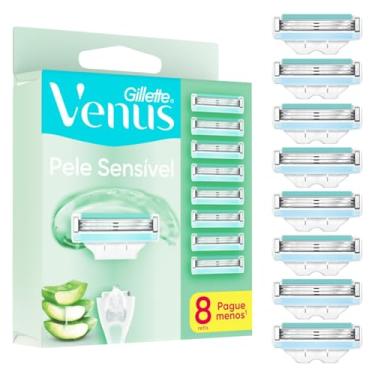 Imagem de Gillette Venus Pele Sensível Carga para Aparelho de Depilar com Aloe Vera, 8 uds