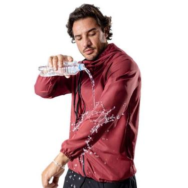 Imagem de Corta Vento impermeável Jaqueta treino corrida com capuz - genérico, B