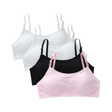 Imagem de Sutiãs De Treinamento Para Adolescentes (4 Peças) - Colete Sem Costura