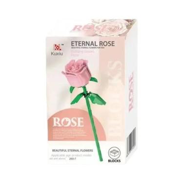 Imagem de Buquê De Rosas Românticas Em Blocos De Montar, Modelo Eterno, Planta D