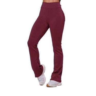 Imagem de Calça Flare Bailarina Neoprene Feminina Com Bolso Cintura/Alta - ASHYC