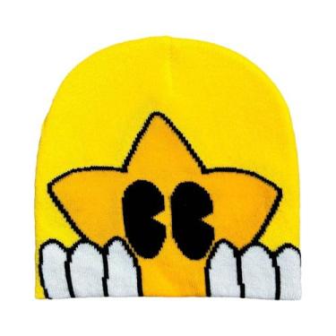 Imagem de Gorro Unissex Quente De Lã Estampado Estilo Y2K, Acessório Hip Hop - N