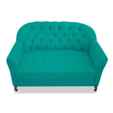 Imagem de Namoradeira Julia A02 Suede - Adj Decor Cor Azul Turquesa