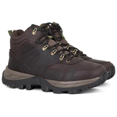 Imagem de Bota Masculina Macboot Adventure Ember 02 Couro Emborrachado Cano Médio EMBE02 Cor:;Tamanho:43-Masculino