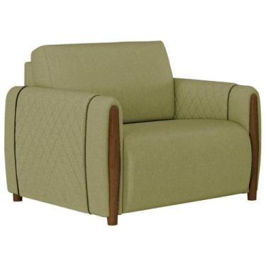 Imagem de Poltrona Decorativa Pes Em Madeira Encanto - MOLUFAN