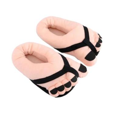 Imagem de Chinelos De Inverno Unissex Para Pés Grandes, Criativos, Engraçados, M