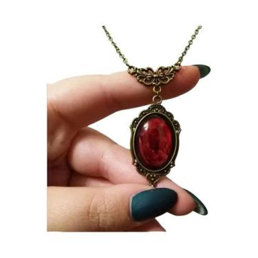 Imagem de Colar Com Pingente De Monóculo E Lente De Aumento Estilo Gótico Vintag