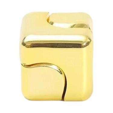 Imagem de Brinquedo Fidget Spinner De Metal Para Adultos, Cubo 3D, Quebra-Cabeça