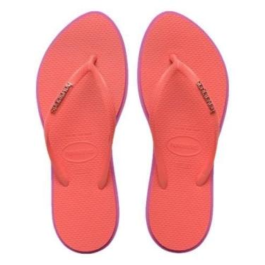 Imagem de Chinelo Feminino Havaianas REF: SLIM POINT, Rosa, 37