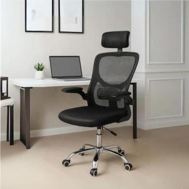 Imagem de Cadeira Escritório Diretor Elite Mesh Ergonômica Giratória - Tech Mand