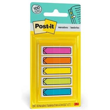 Imagem de POST-IT FLAGS Setas 5 Cores Neon 11,9MM X 43MM 100 Folhas