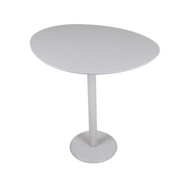 Imagem de Mesa Lateral Monopé Design Orgânico Laca 35x50cm - 3 Cores disponíveis