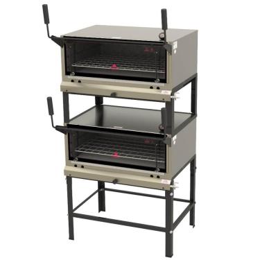 Imagem de Forno Industrial Duplo A Gás Progás Prp-860 Dp S/kg Inox Pedra Refratária Abertura Guilhotina P45154