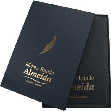 Imagem de Bíblia de Estudo Almeida  NAA  Capa Azul - SBB