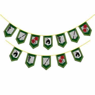 Imagem de Tapeçaria para decoração de parede Art Attacks on Titans Anime - yiwei