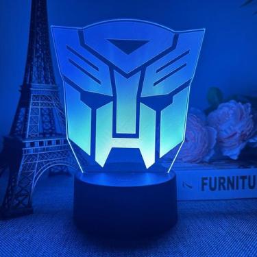 Imagem de Transformadores LED 3D com luz noturna Optimus Primes Convoys Kids - Y