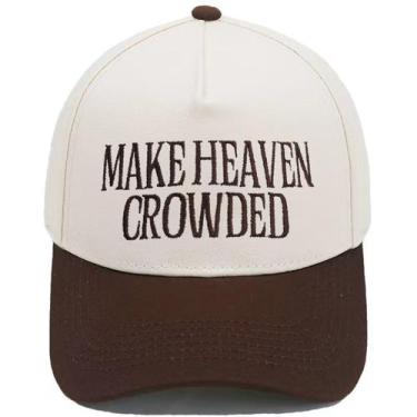 Imagem de Boné de beisebol Trucker com letras bordadas em dois tons de algodão -