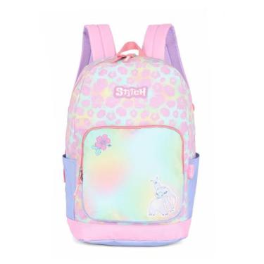 Imagem de Mochila de Costas Stitch Tie Dye Rosa UP4YOU MS50091SC Lançamento 2026