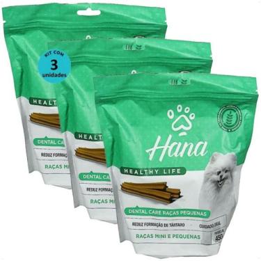 Imagem de Snack hana life dental care cães adultos raças mini e pequenas 450g ki