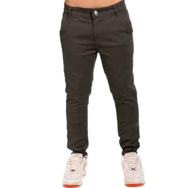 Imagem de Calça Sarja Social Masculino Infantil de Menino Alfaiataria - Ewg Moda