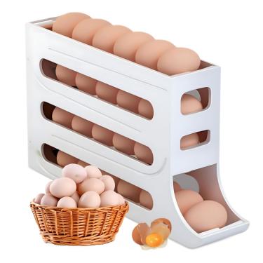 Imagem de Organizador de Ovos para Geladeira 18 Unidades Compacto e Resistente