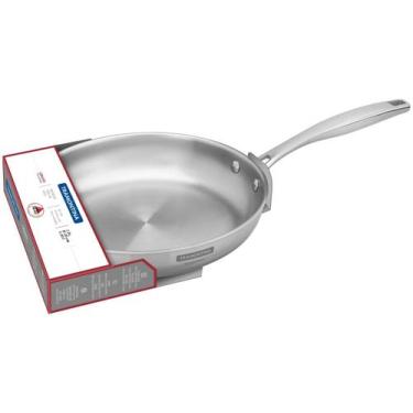 Imagem de  Frigideira Tramontina Indução Grano 20cm Inox Corpo Triplo, Inox, 20c
