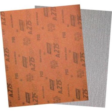 Imagem de Lixa Folha Nofil, A-275 Champagne, Grão 80, Norton